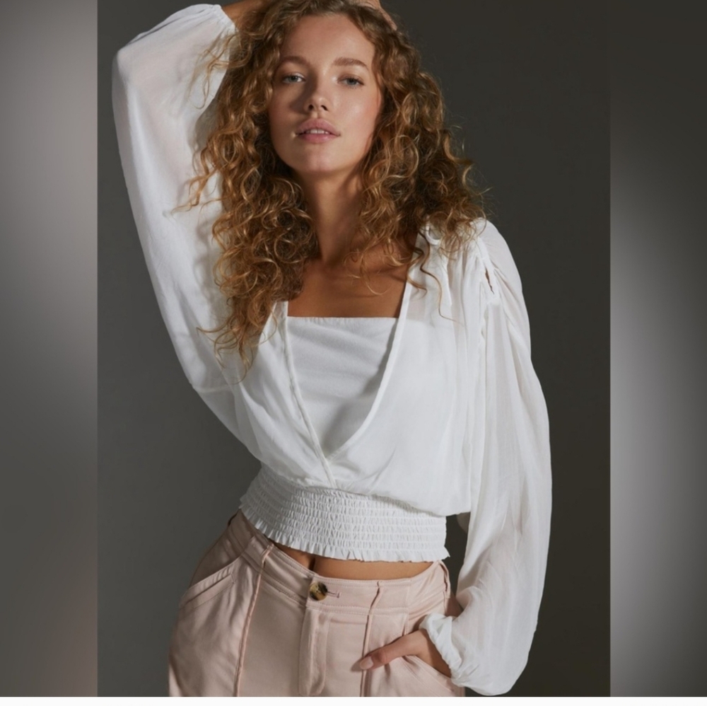 Elegant White Women's Blouse